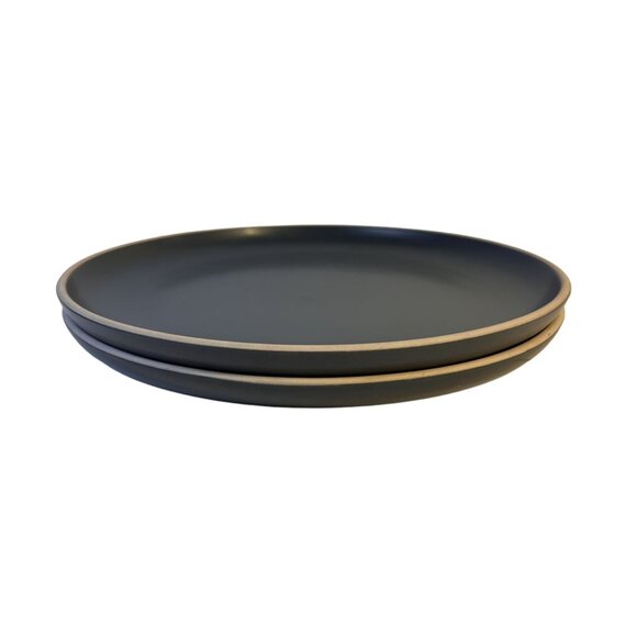 B+B Bread & Butter Hamptons Stoneware Dinner Plates Set- 2 Royal Blue 10" HTF - Picture 5 of 8